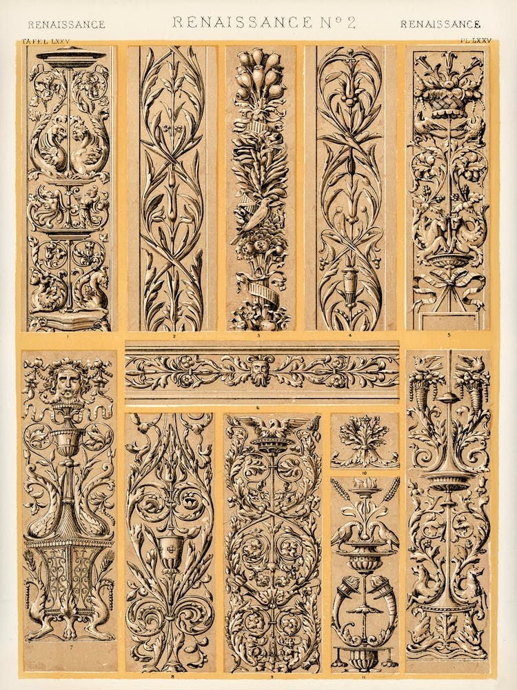 Vintage Pattern Illustration, Owen  Jones 