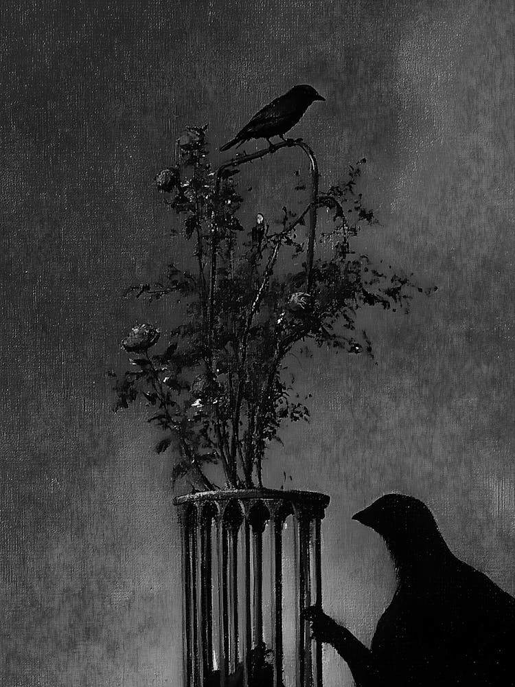 Oiseau Dans Une Cage 2