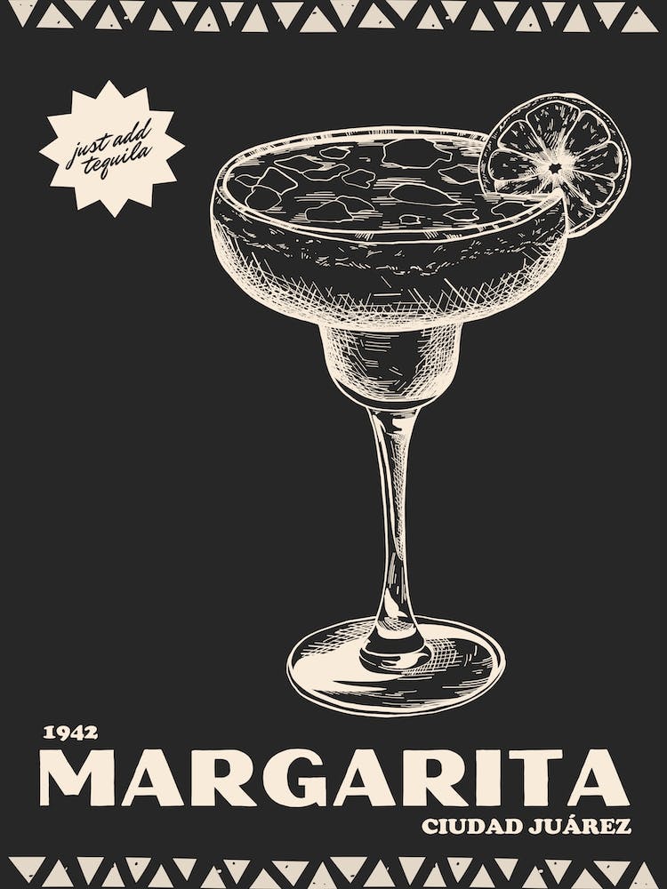 Black Retro Margarita