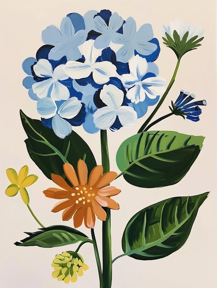 Painted Florals Hydrangea 2