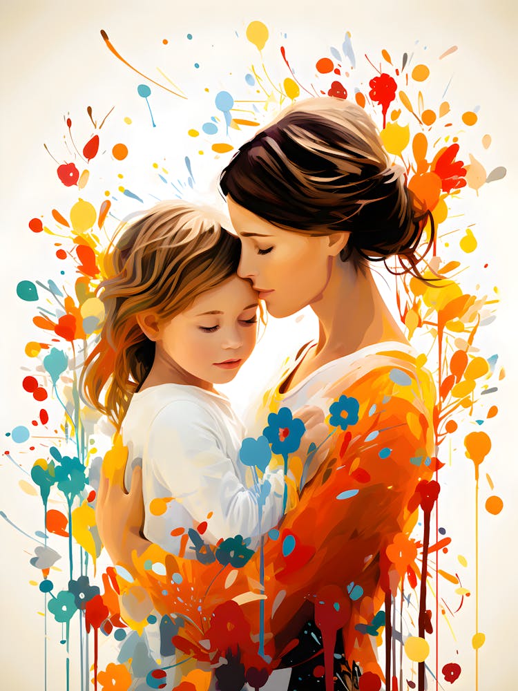 Embracing Love A Mothers Tender Embrace