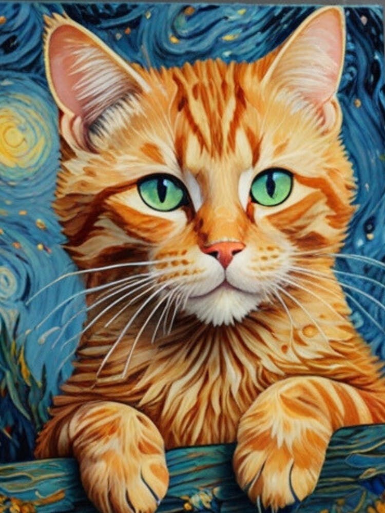 Starry Night Cat