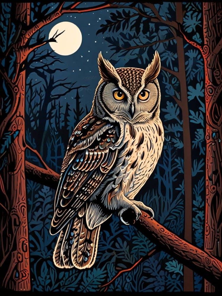 William Morris Owl In The Woods 4