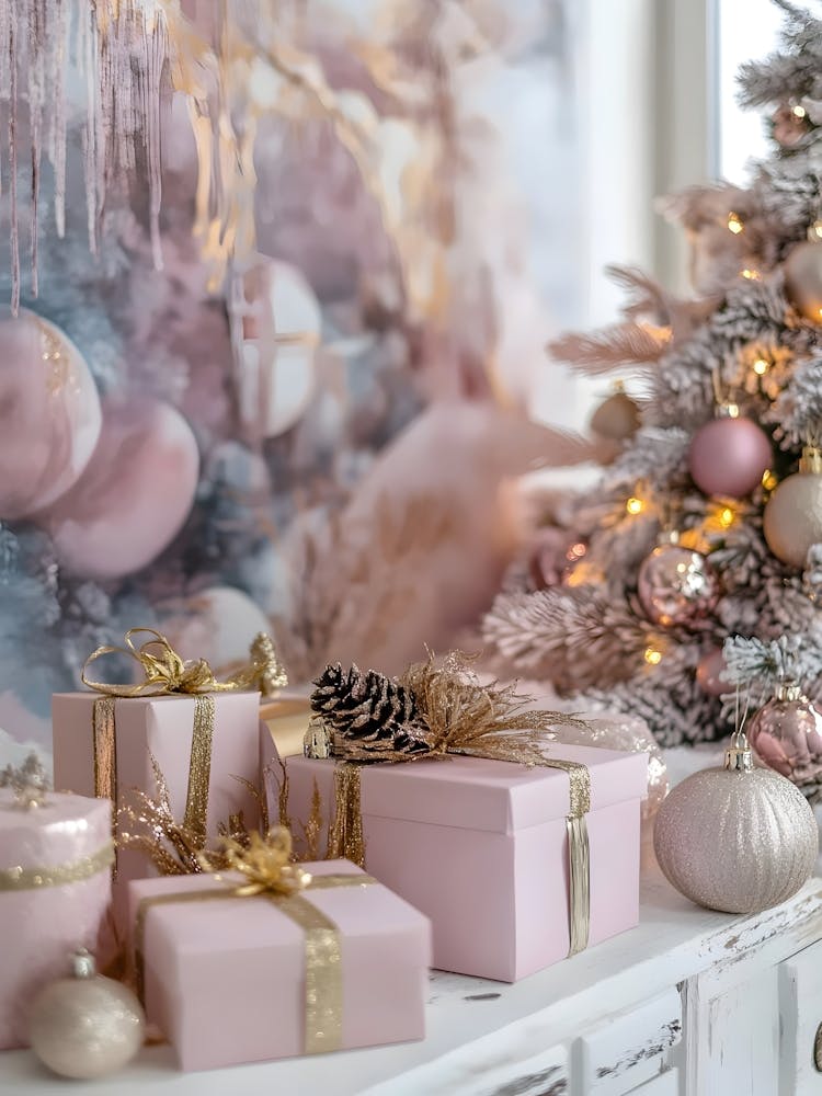 Pink Christmas Tree 5