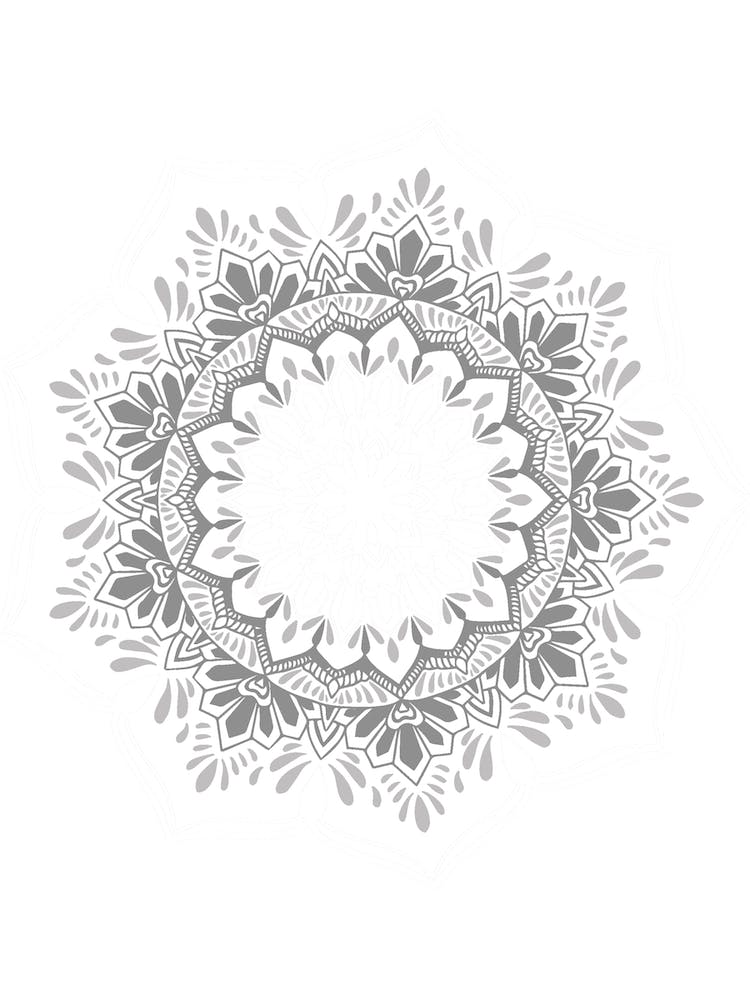 50 Shades Of Grey Mandala