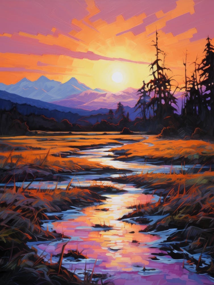 Coucher de Soleil dans les Montagnes 6