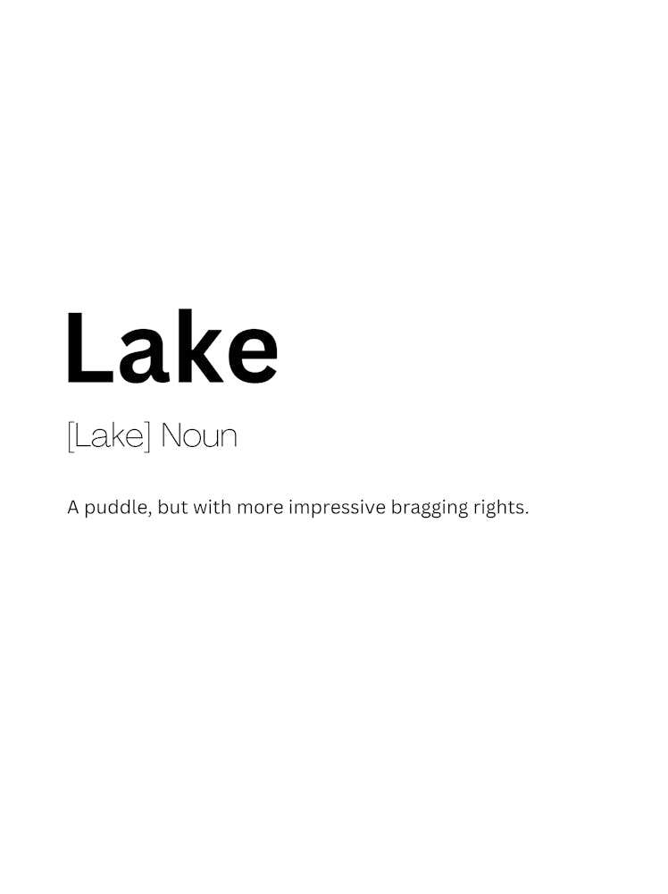 Lake Definition Meaning