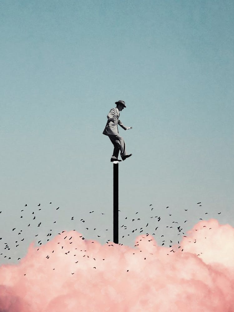 Balancing On One Leg Above The Clouds