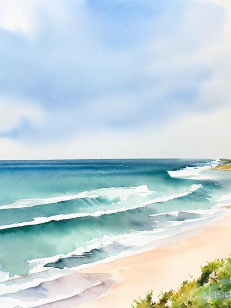 Middleton Beach, Australien Aquarell
