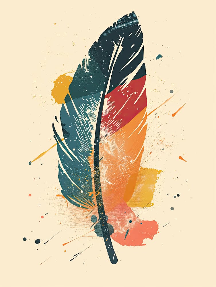 Color Burst Mid Century Style