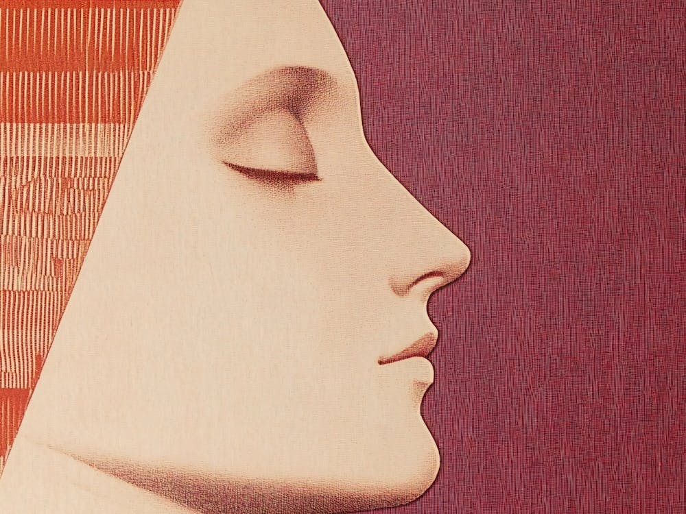 Woman'S Face Vintage Collage