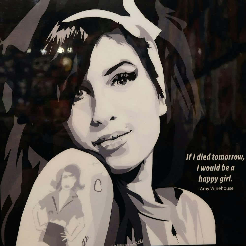 Amy Winehouse minimalistic art