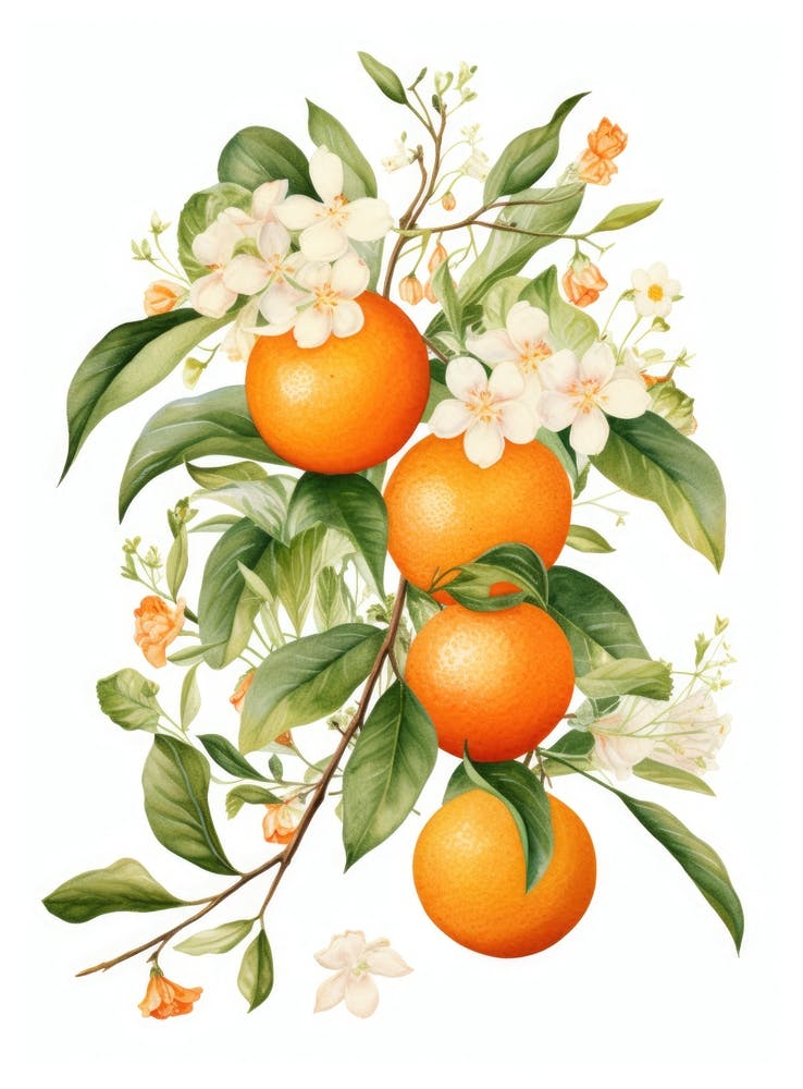 Oranges And Flowers 2