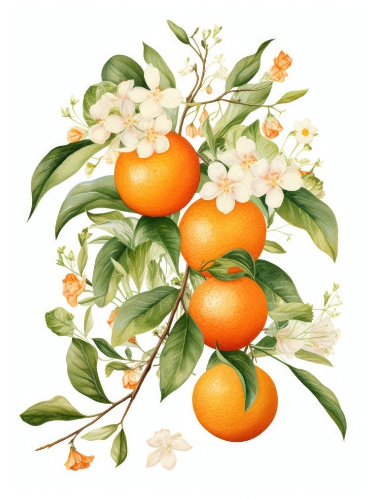 Oranges And Flowers 2