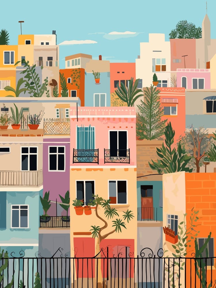 Tel Aviv Israel 6 Illustration