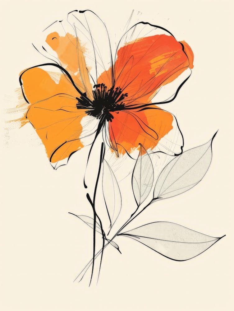 Orange Poppy 1