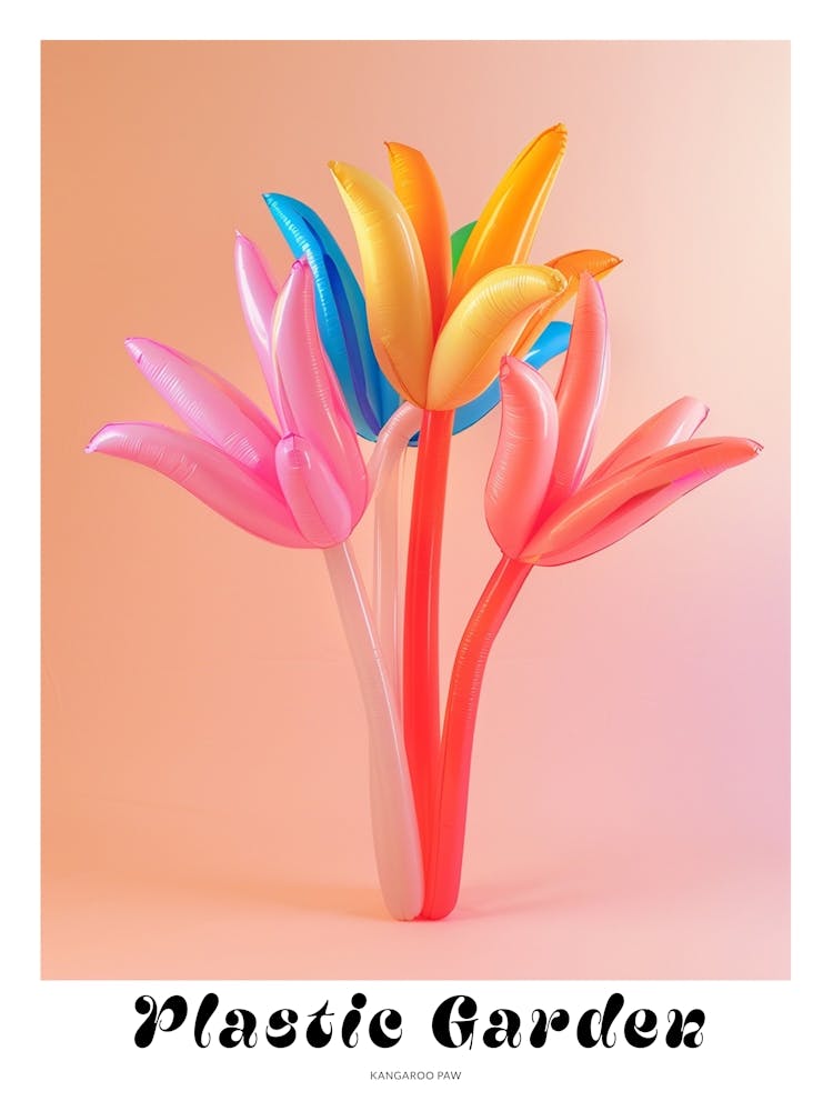 Dreamy Inflatable Flowers Poster Kangaroo Paw 3