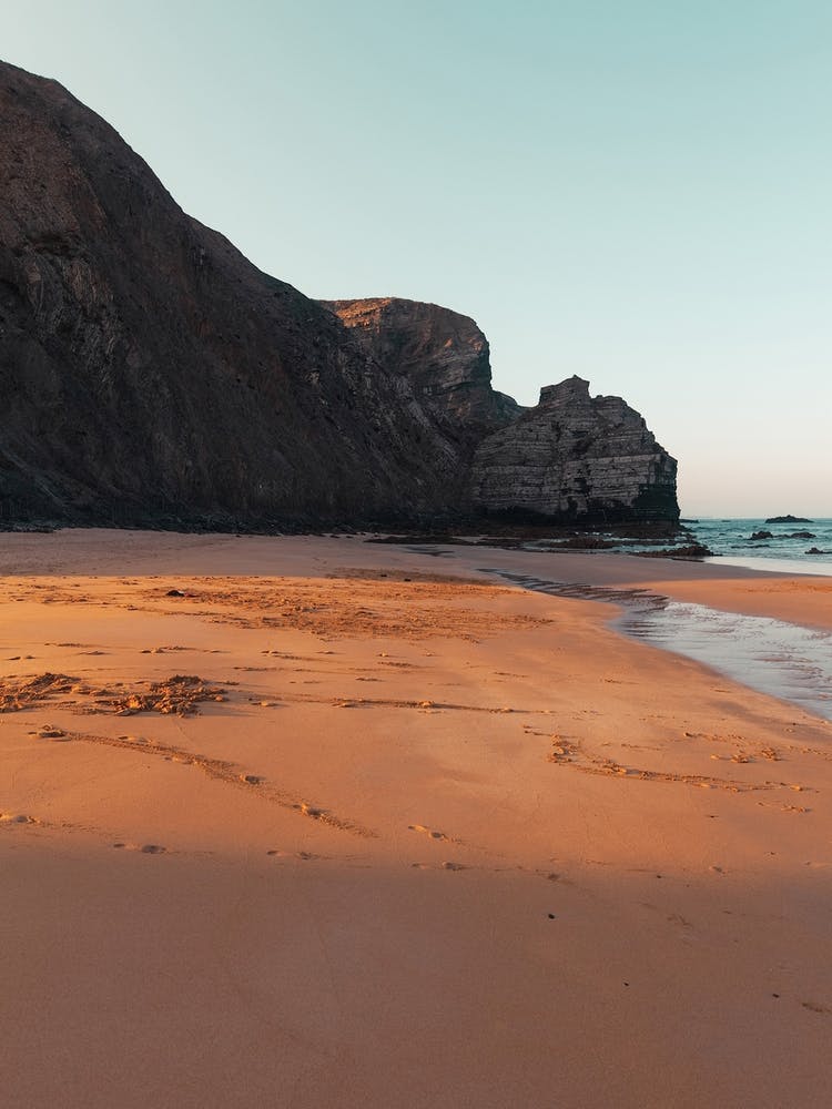 Light Beams On The Beach