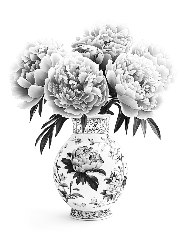 Peonies In A Vase 4