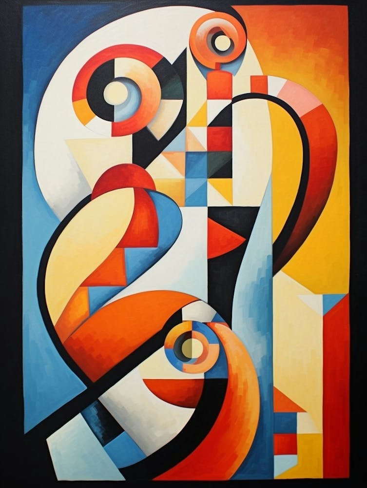 Snake Geometric Abstract 6