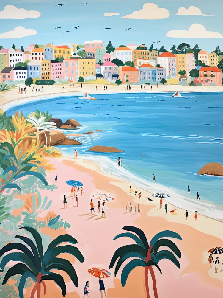 Bondi Beach, Sydney, Australia, Matisse And Rousseau Style 4