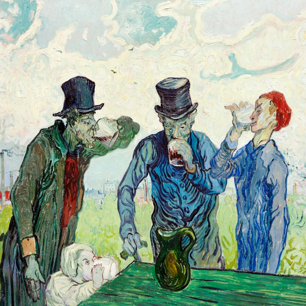 The Drinkers (1890) By Vincent Van Gogh