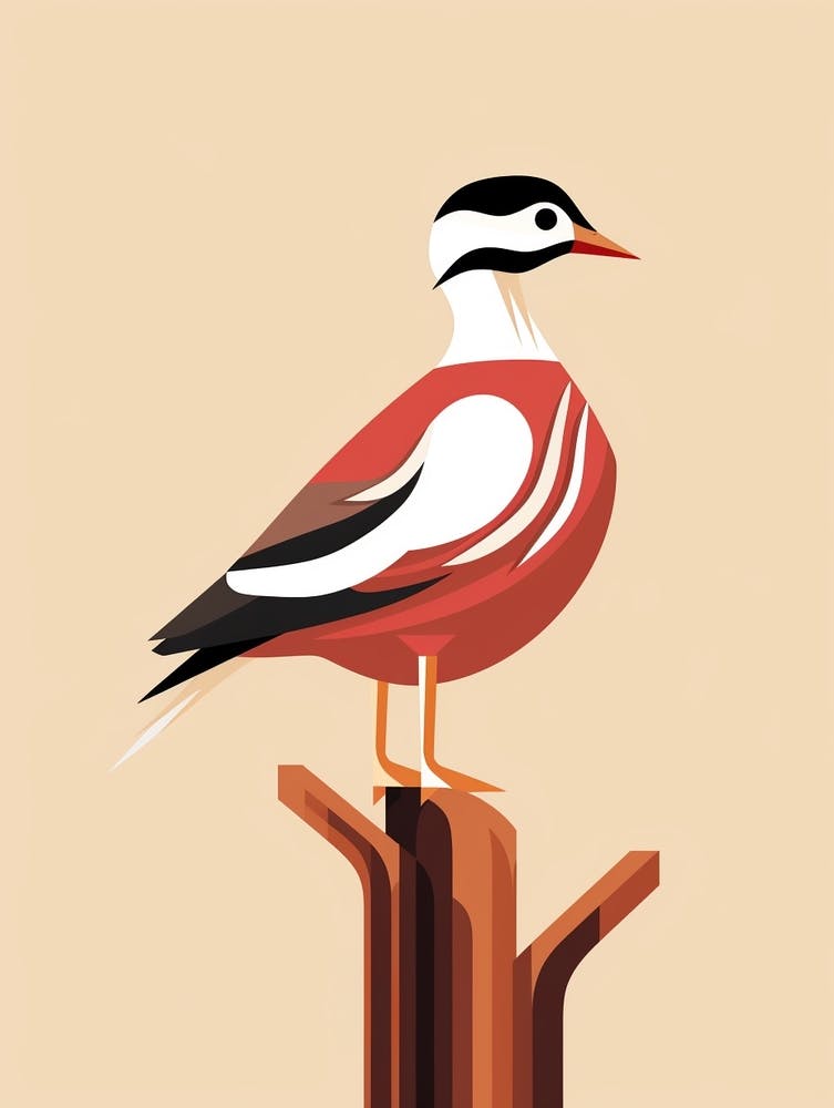 Minimalistische Brautente 3 Illustration