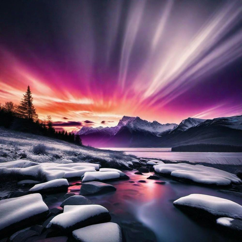 Sunset In The Mountains 130