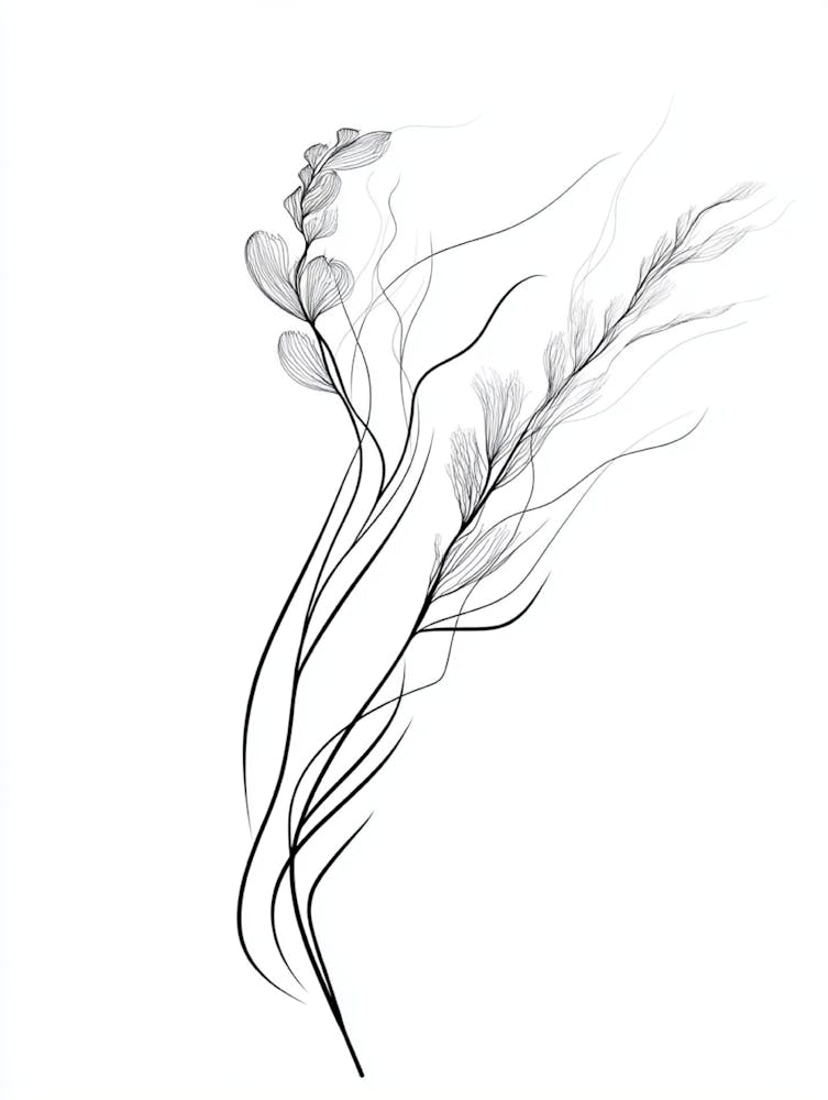 Blume im Wind