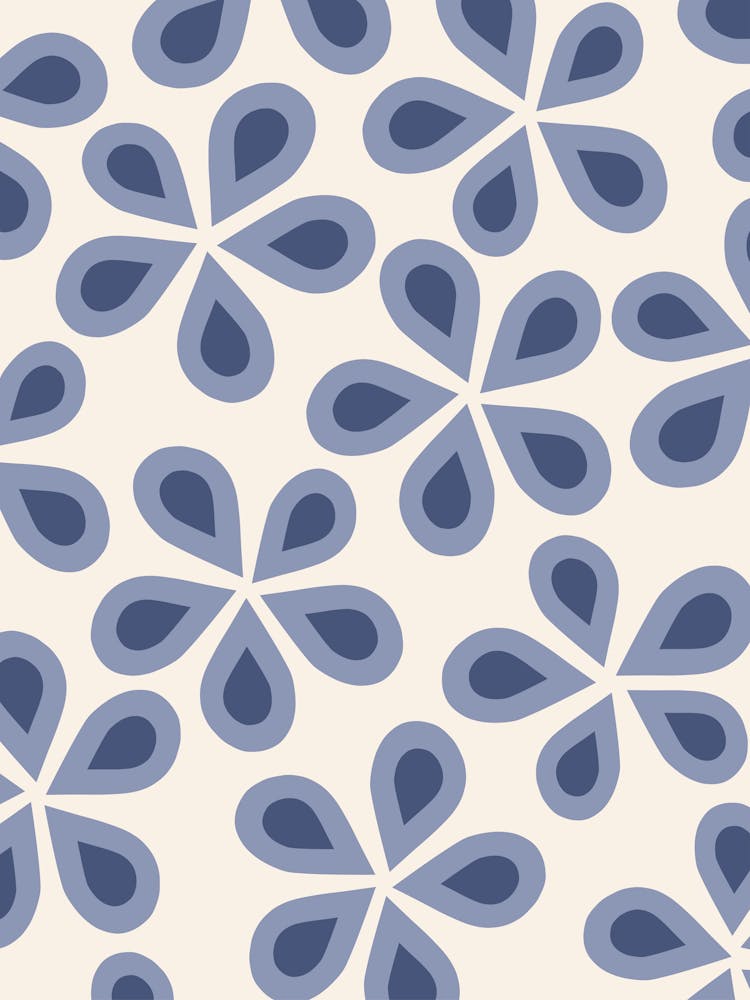Daisy Florets | 01 – Blue Floral