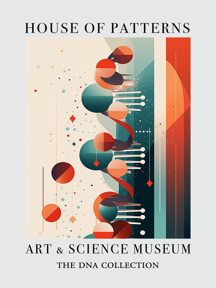 Dna Art Abstract Illustration 2 House Of Patterns
