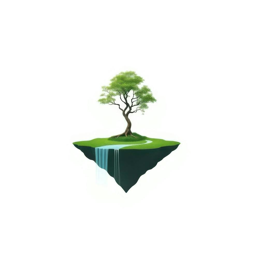Baum auf einer Insel 3