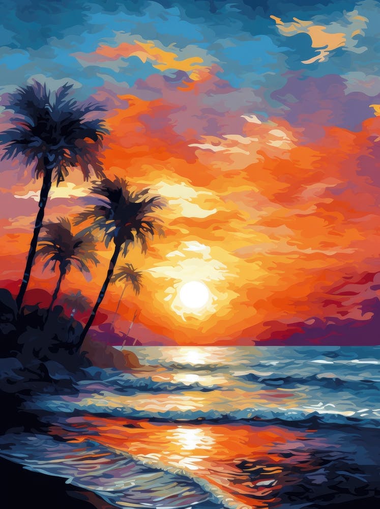 Sunset On The Beach 3