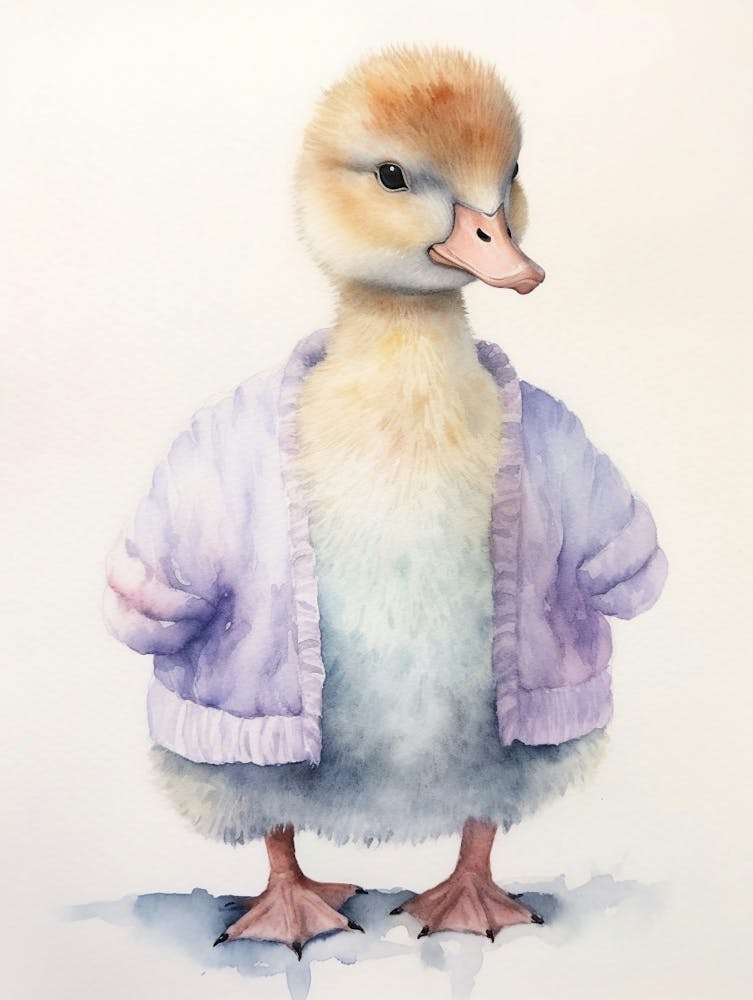 Tierbaby Aquarell Gans