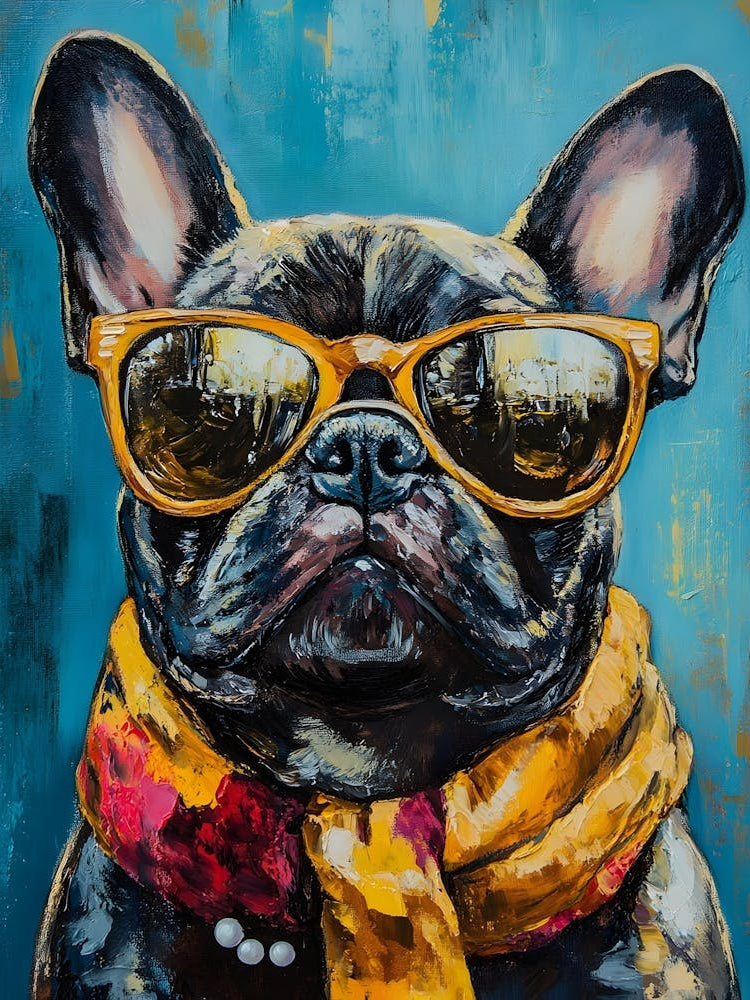 Whimsical Frenchies At The Bar 1