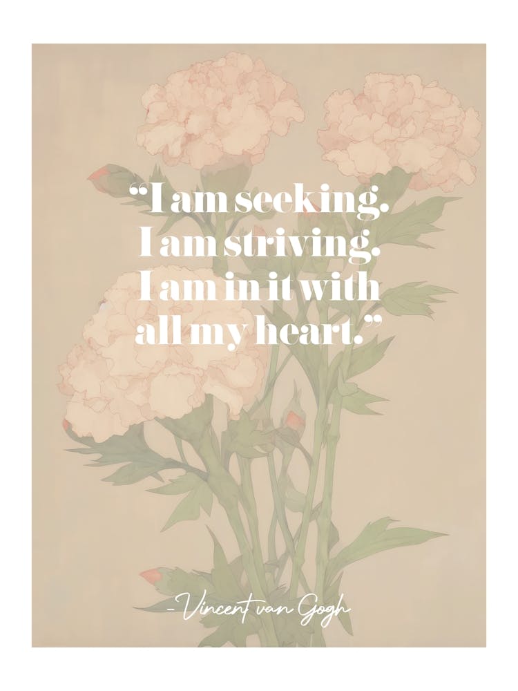 Artist Quote Vincent Van Gogh