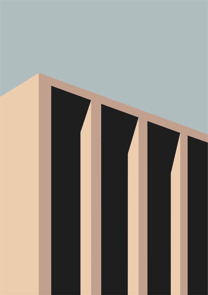 Bauhaus Architecture Day 3 Blue