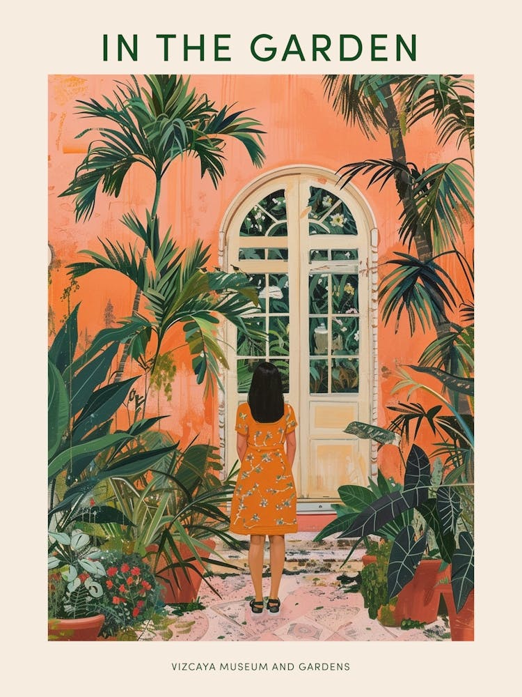 In The Garden Poster Vizcaya Museum And Gardens Usa 3