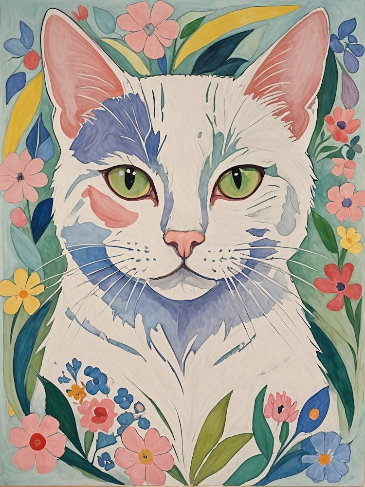 Floral Cat no1