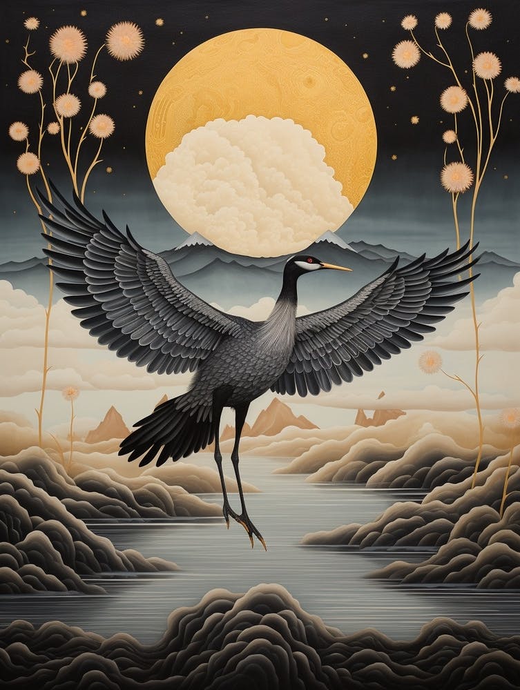 Emu 1 Gold Detail Painting