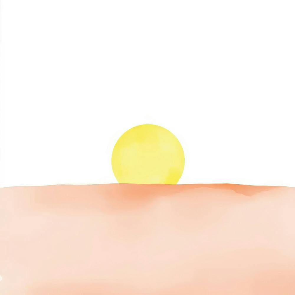 Watercolor Of A Sun