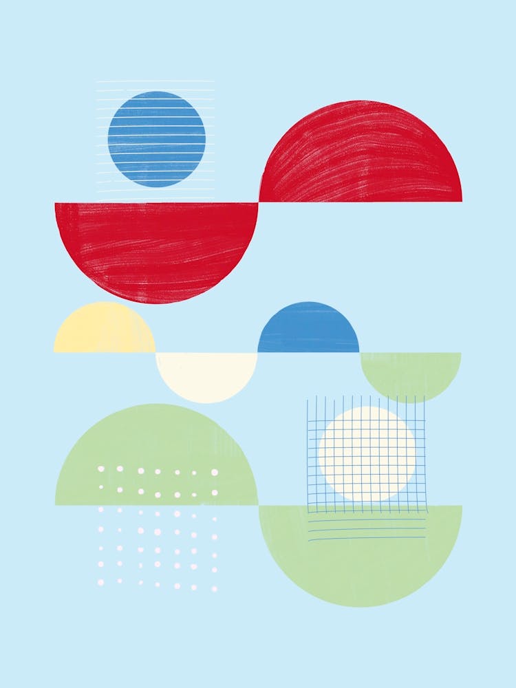 Abstract Geometric Circles and Grids