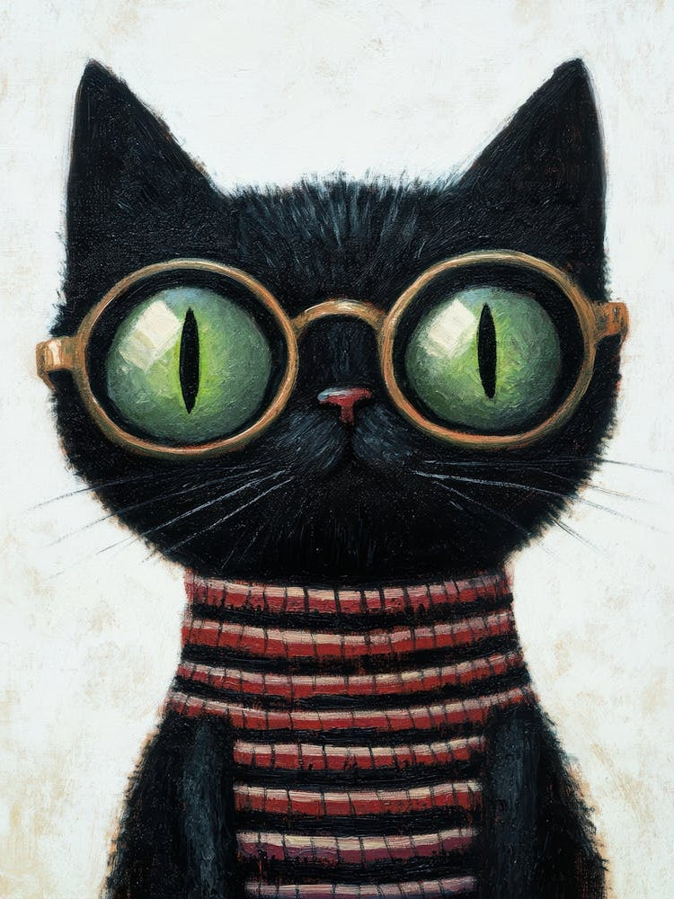 Cat In Glasses 16