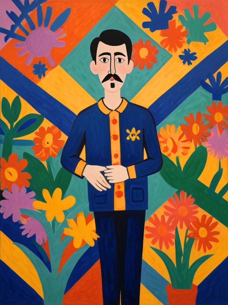 Man With Flowers 1