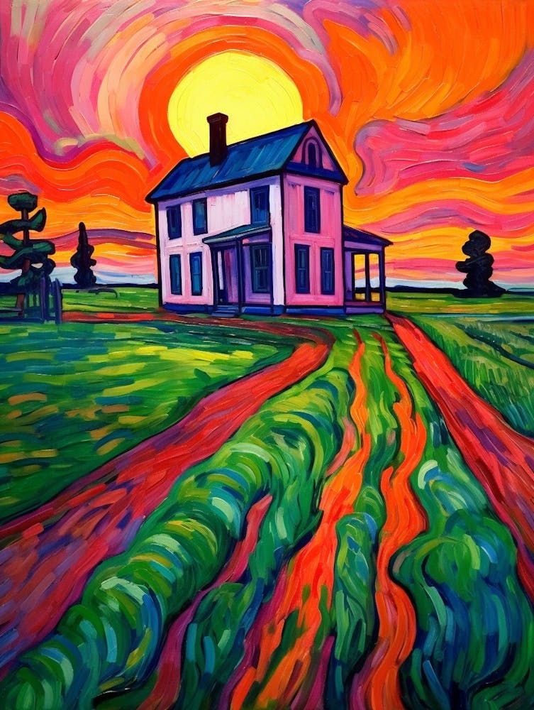 Fort Vancouver National Historic Site Fauvism Illustration 10