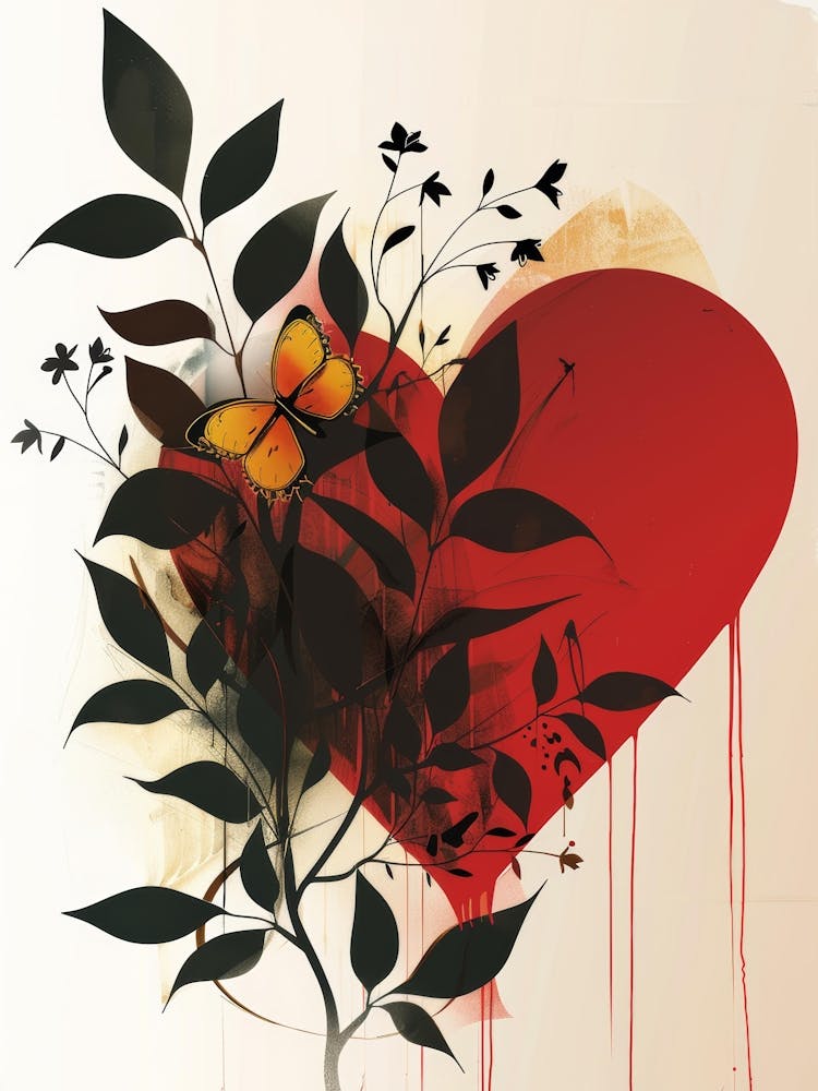 Heart With Butterfly