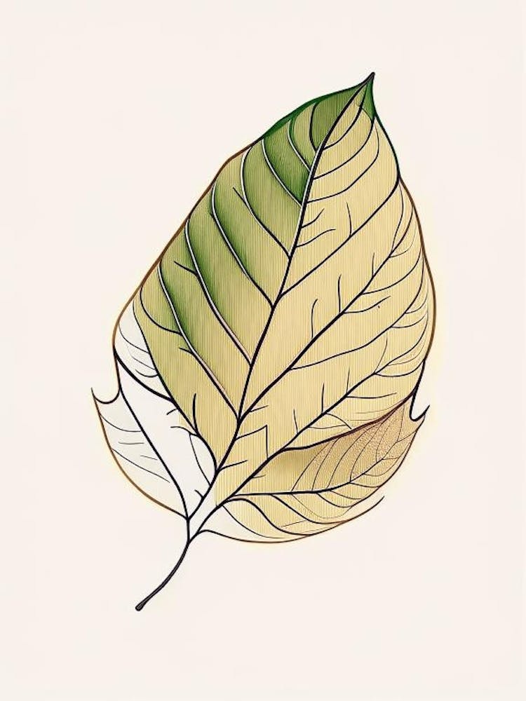 Feuille de Frêne Tons chauds