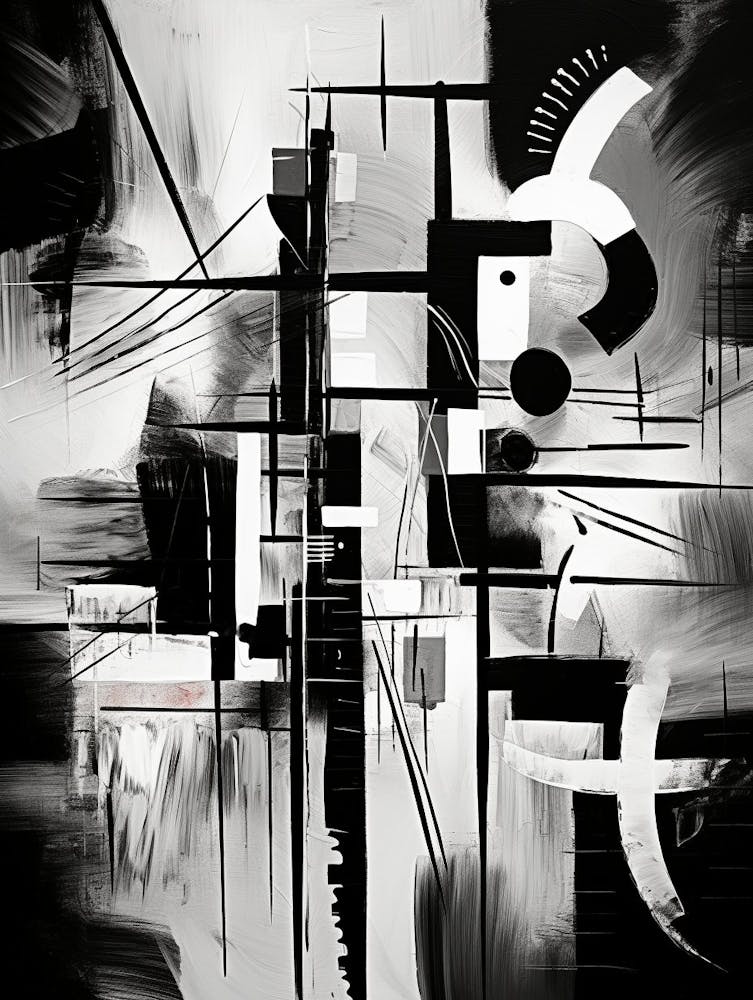 Memory Abstract Black And White 2