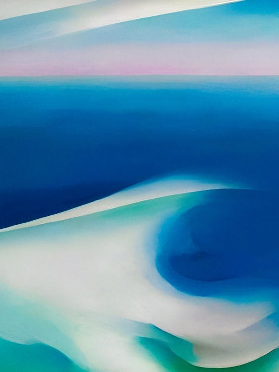 Georgia O'Keeffe - Blue Wave Maine. 1926