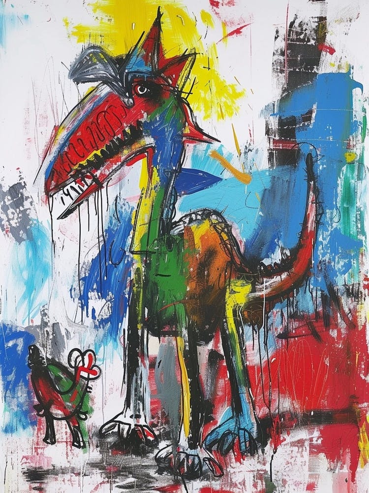 Graffiti Abstract Dinosaurs 2